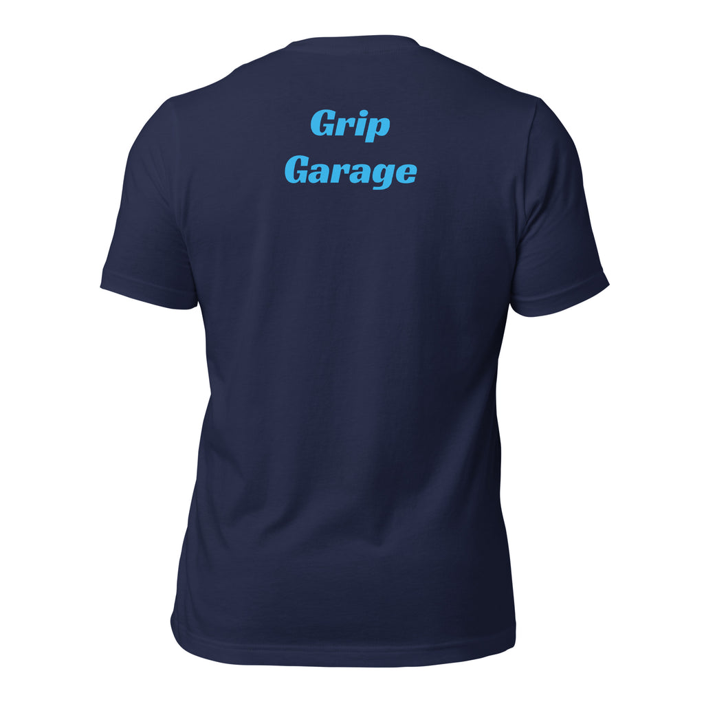 Grip Garage white blue black t-shirt 